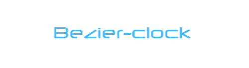Uhr nach dem Prinzip der Bézier-Kurven